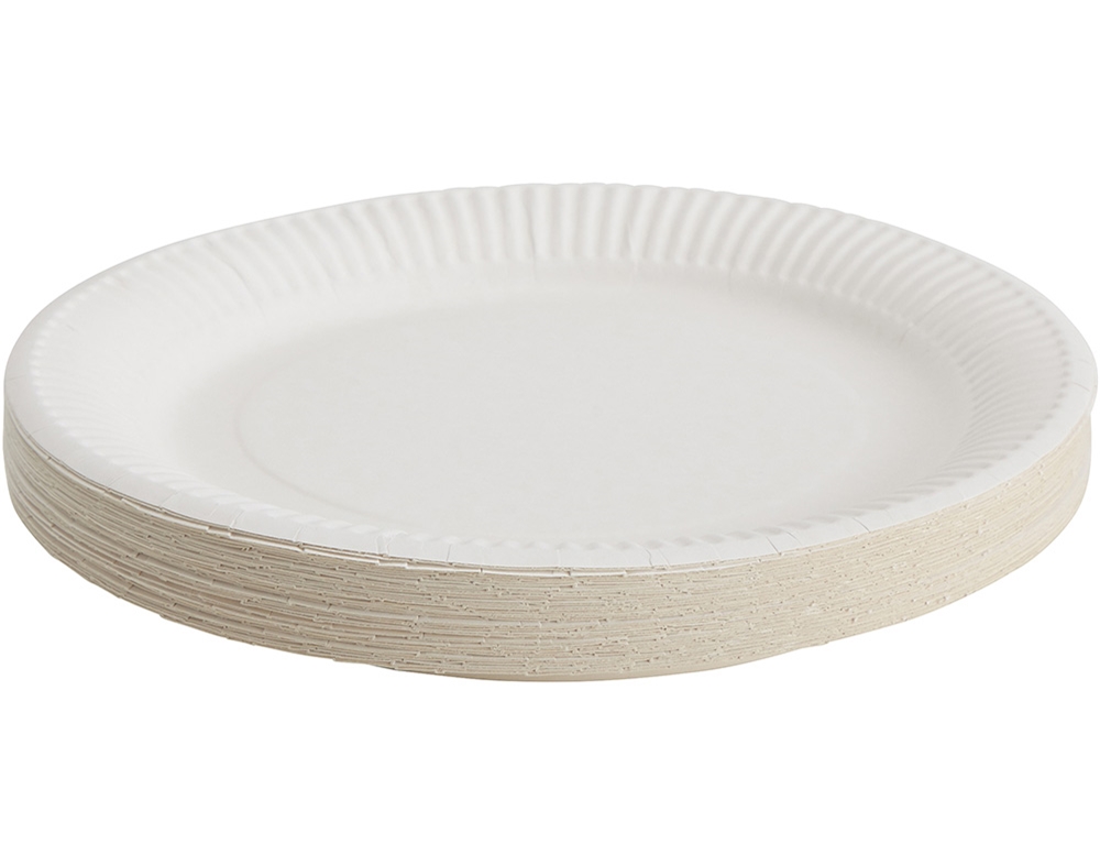 PRATOS DESCARTÁVEIS AUCHAN CARTÃO 23CM PACK 50 UNIDADES
