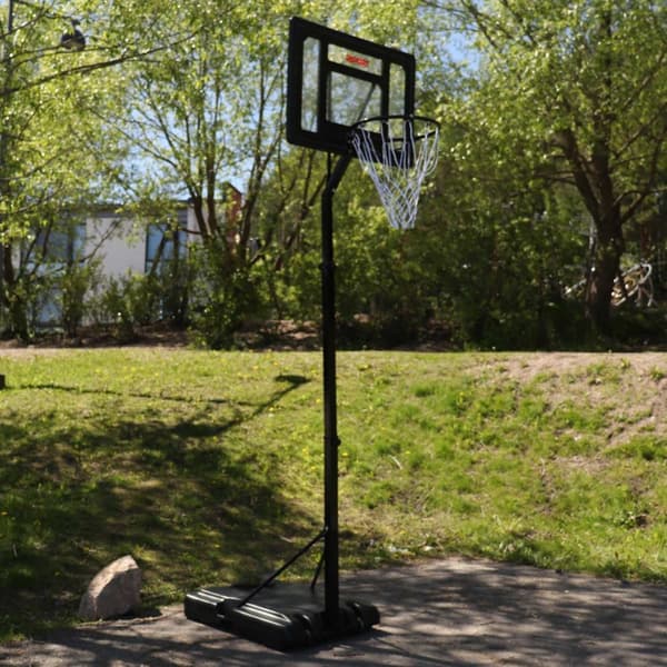 Prosport Basketballkurv med Stativ Jr. 2,1-2,6m, Svart Utgave
