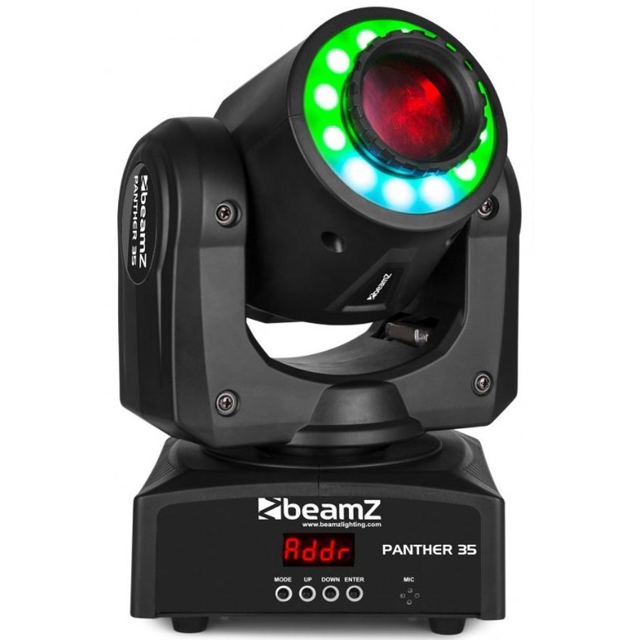 BeamZ Panther 35 LED Spot Moving Head + LED Ring