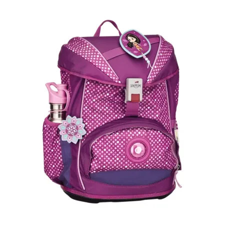 DerDieDas ErgoFlex Schulrucksack-Set Purple Dots