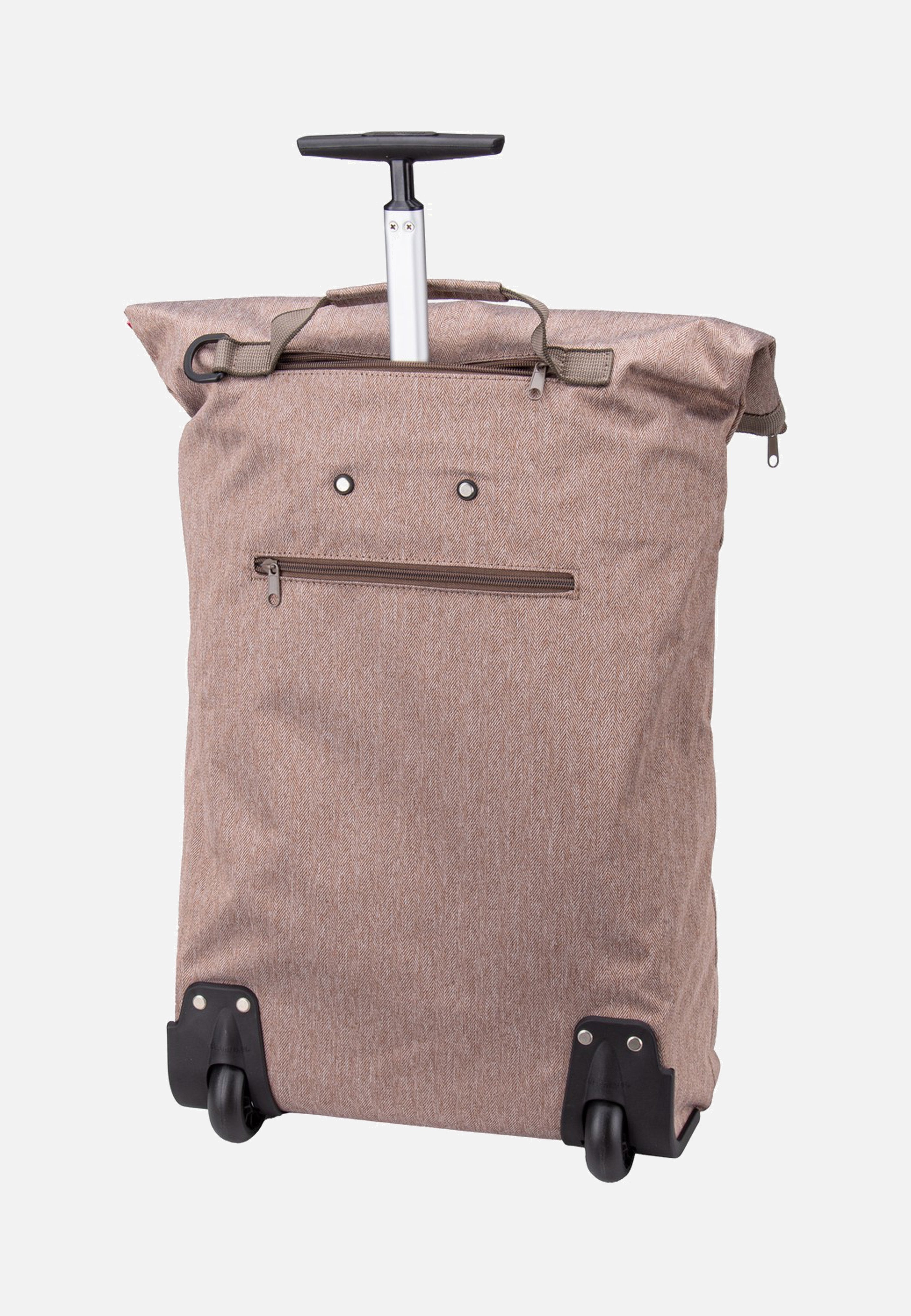 trolley M Herringbone Mokka - Einkaufstrolley