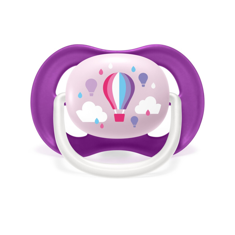 Philips Avent Fopspeen Ultra Air 6-18 mnd I Love Papa Roze2 stuks