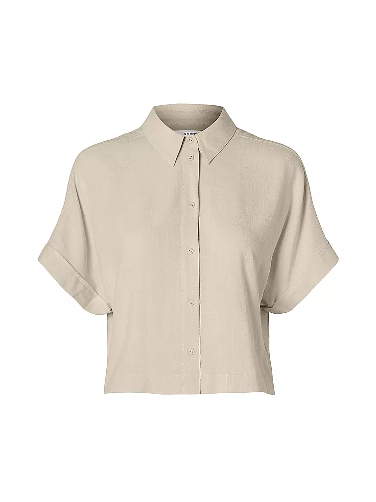 SELECTED FEMME Bluse SLFIVA beige