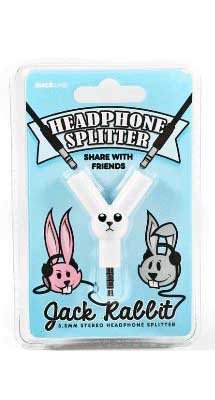 Rabbit ear headphone splitter