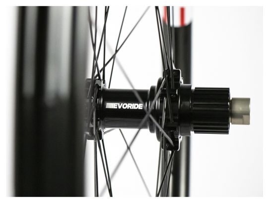 Paire de roues Evoride EvoCross 29 - Holographique - 1495gr - 15X110 / 12X148 - Sram XD - 6 trous - 2022