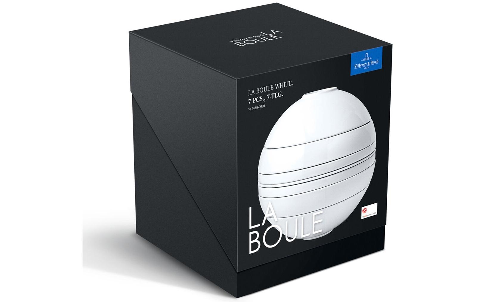 Speise-Service Iconic La Boule 7 Stück, Weiss<br>Teller und Schalen Set