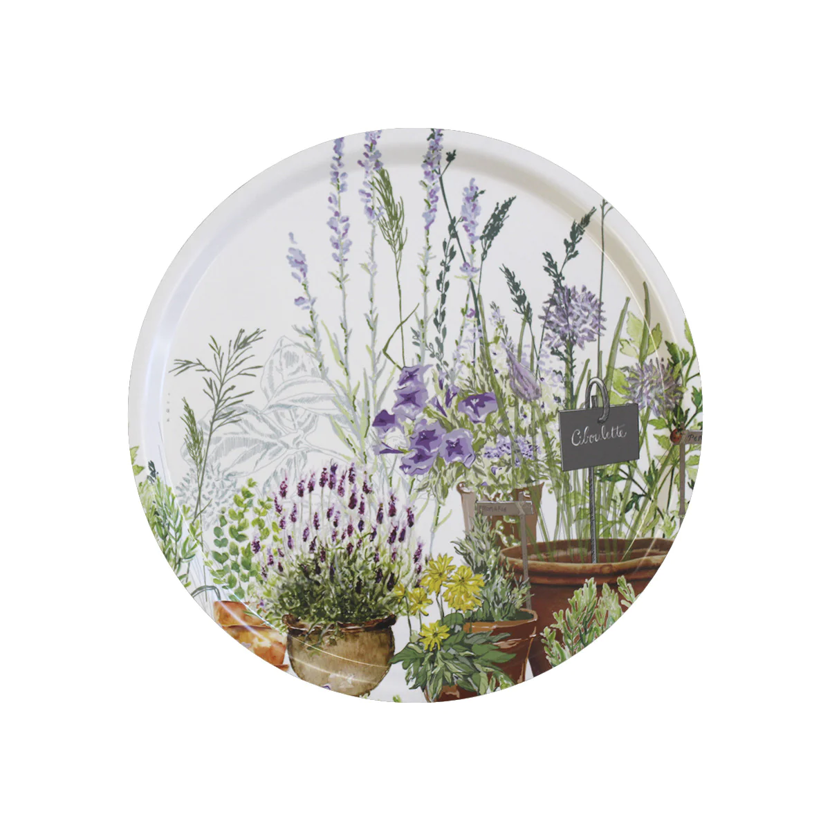 Plateau bois multicolore 33X43 Garnier Thiebaut