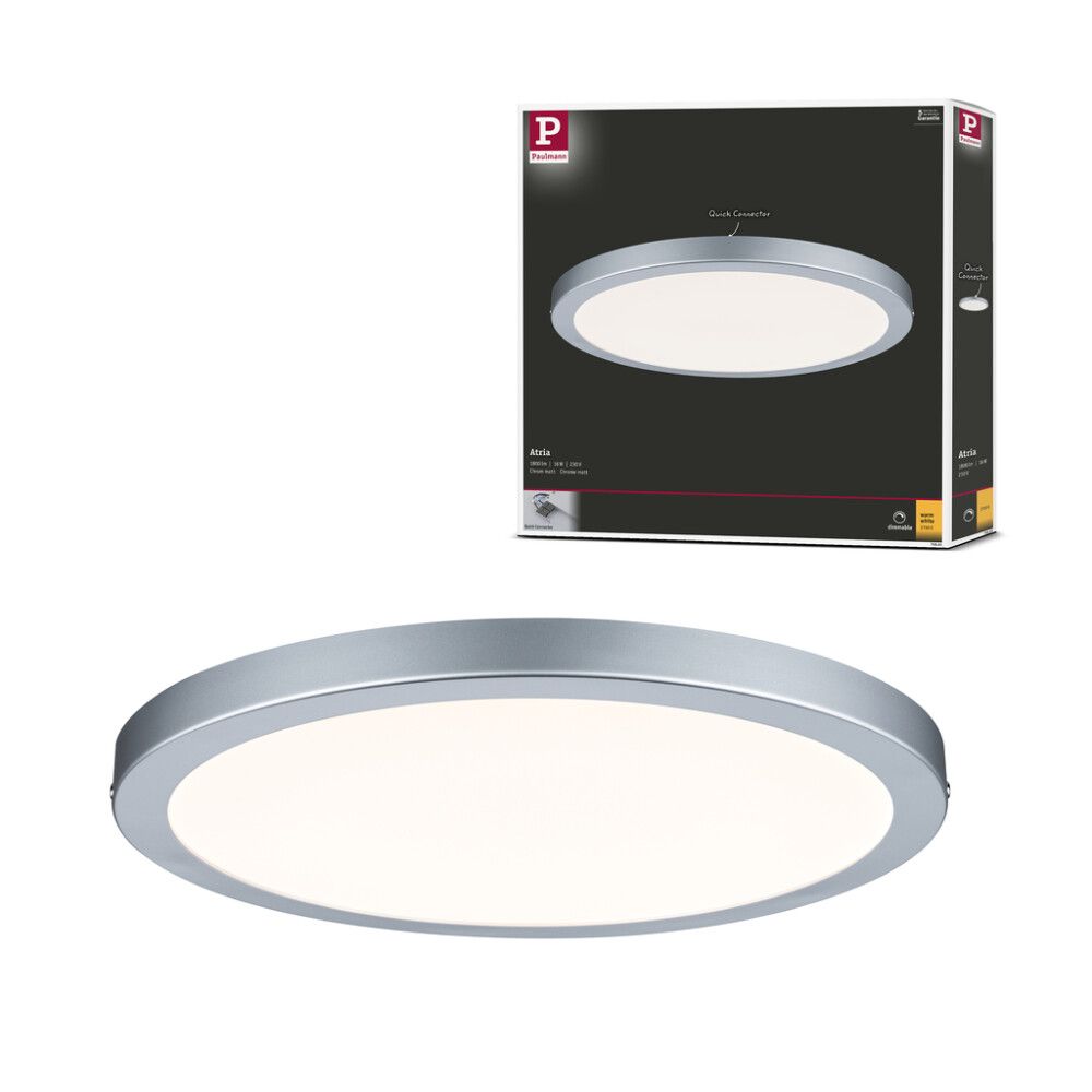 PANEL PAULMANN ATRIA LED Ø300 MM 22W KROM