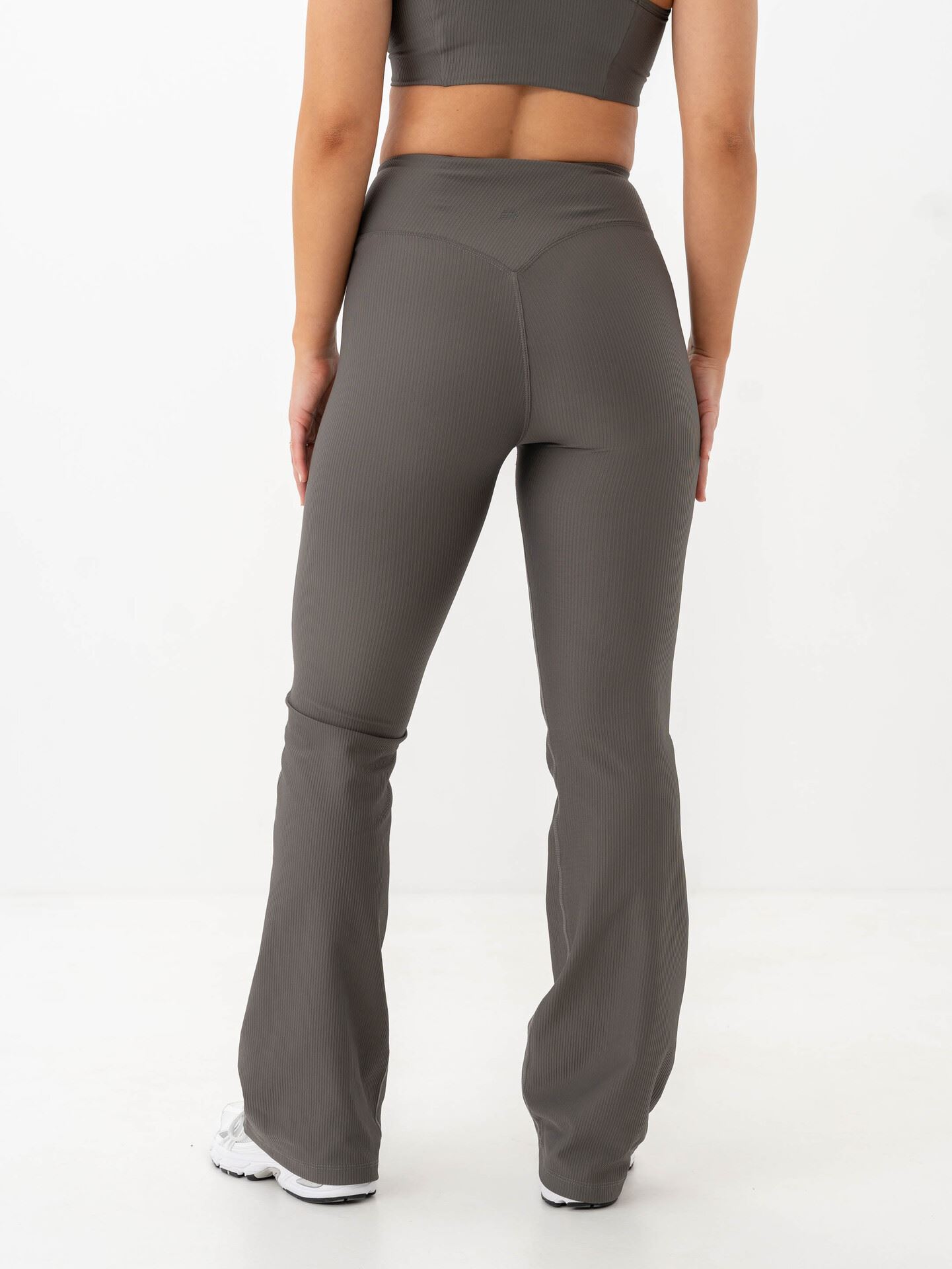 Ribbed R Flare High Waist Tights