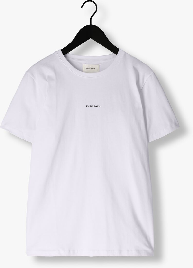 PURE PATH witte pure path t-shirt pure logo t-shirt