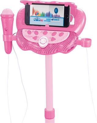 Barbie Justerbar Karaokestativ med 2 Mikrofoner