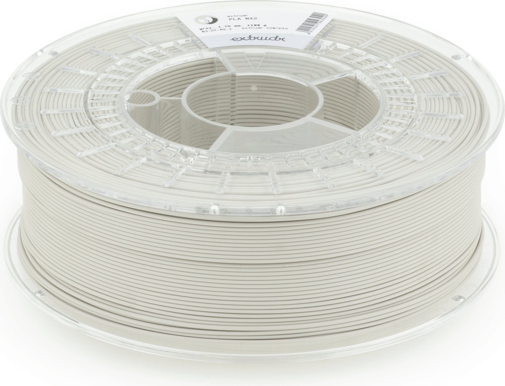 Extrudr  PLA NX2 Matt Grau, 1,75 mm / 1000 g    Next Evolution PLA in Grau