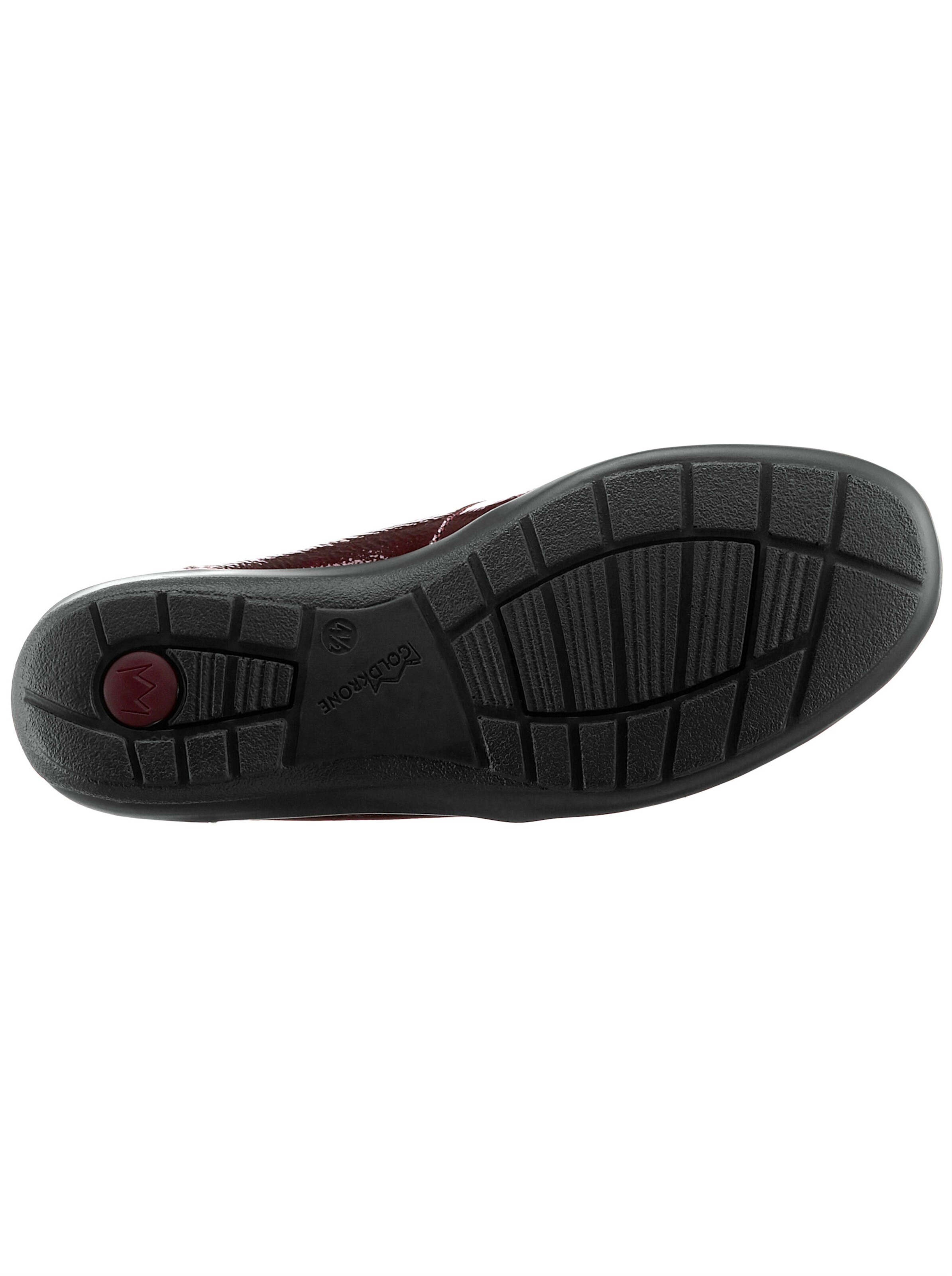 Hallux Soft by Goldkrone Ballerina in schwarz-bordeaux
