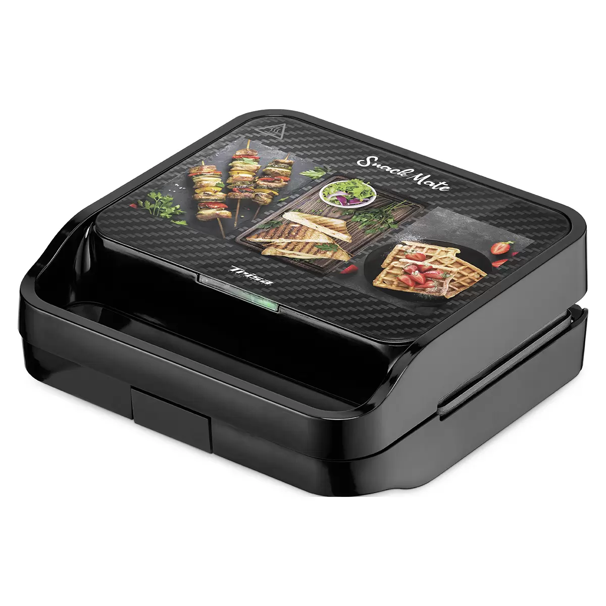Doppelplatten Grill Snack Mate Schwarz
