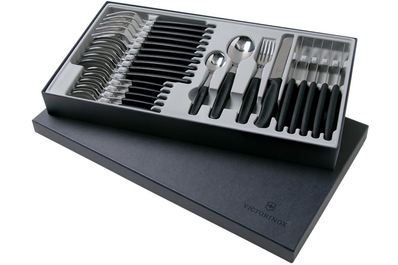 Victorinox SwissClassic 6.7833.24, 24-delige bestekset met tomatenmes, zwart