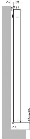 ECA - Verticale Radiator - Wit - 200x60 cm - 3252 Watt - Type 22