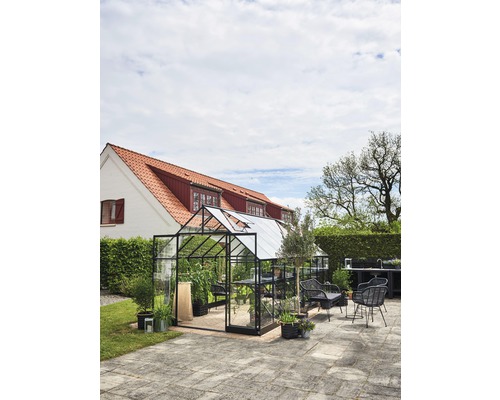 Kas Halls Qube 816, 3 mm veiligheidsglas, 261 x 508 cm, zwart