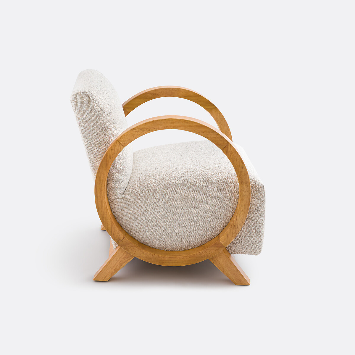 LA REDOUTE INTERIEURS<br>Poltrona van vintage Berti curvilínea