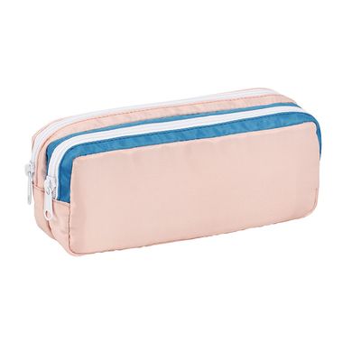 Trousse rectangulaire Blue Skin - 2 compartiments - bicolore - Viquel