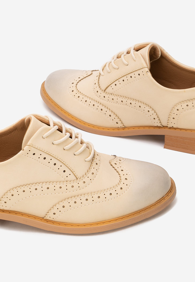 Chaussures brogue pour femme beige Cilora