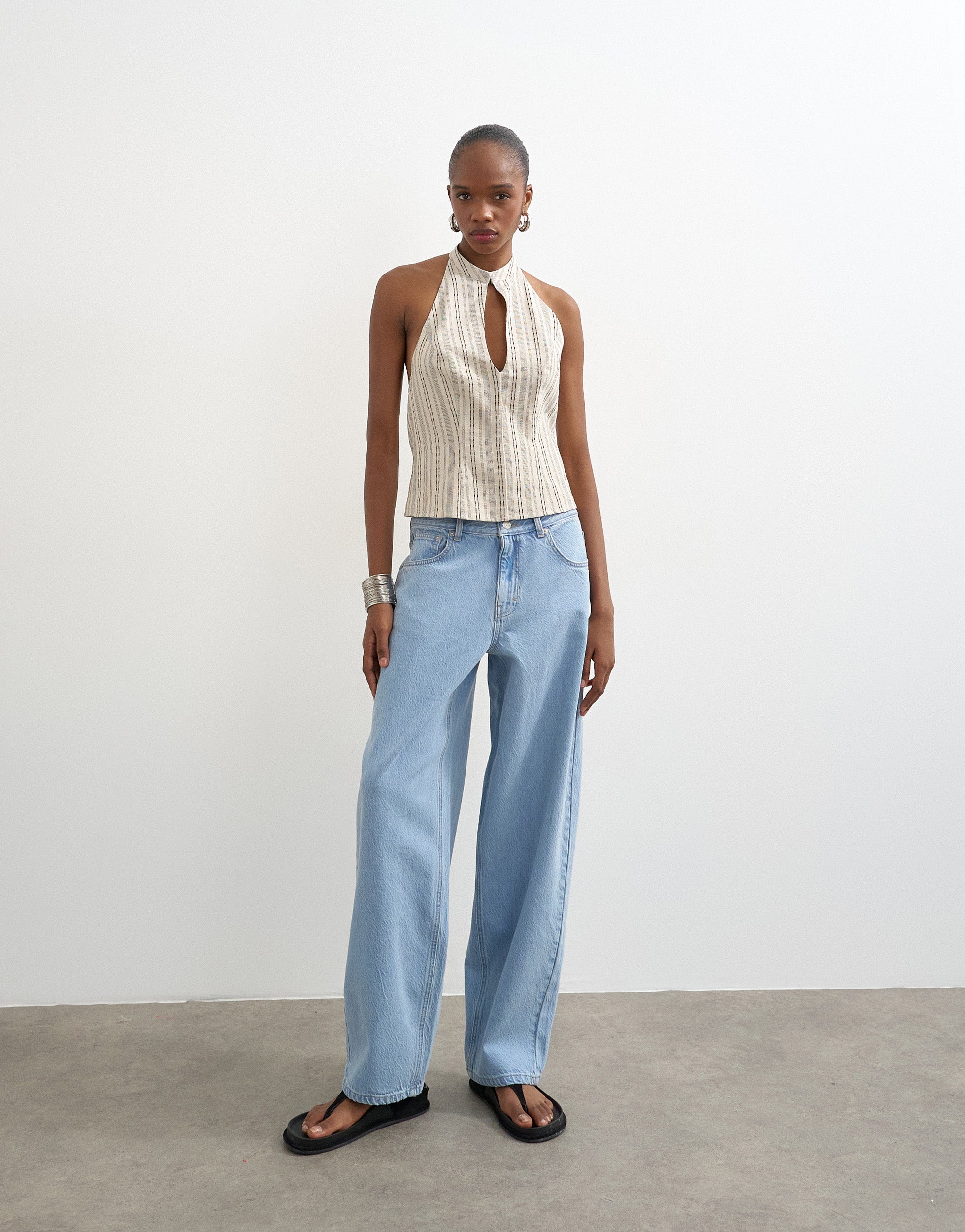 TSLOWRIE Low rise Baggy fit Jeans