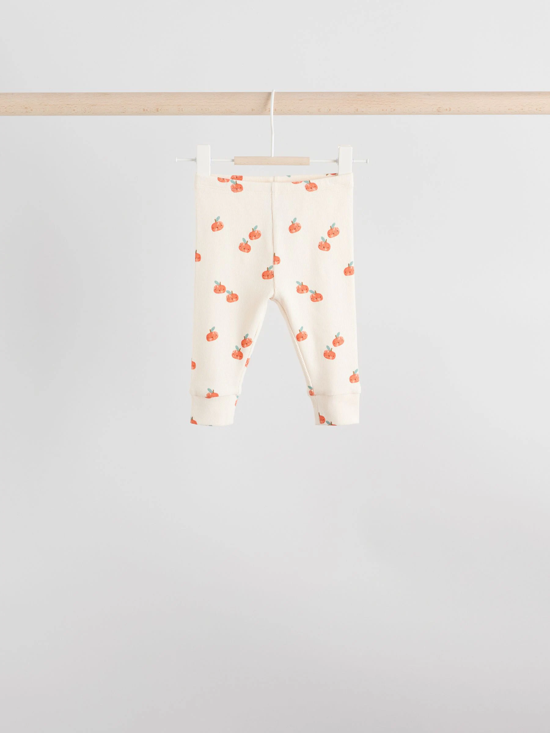 Green/Neutral Autumnal Print - Top en Leggings 6 -delige Baby Set (0mnd-2jr)
