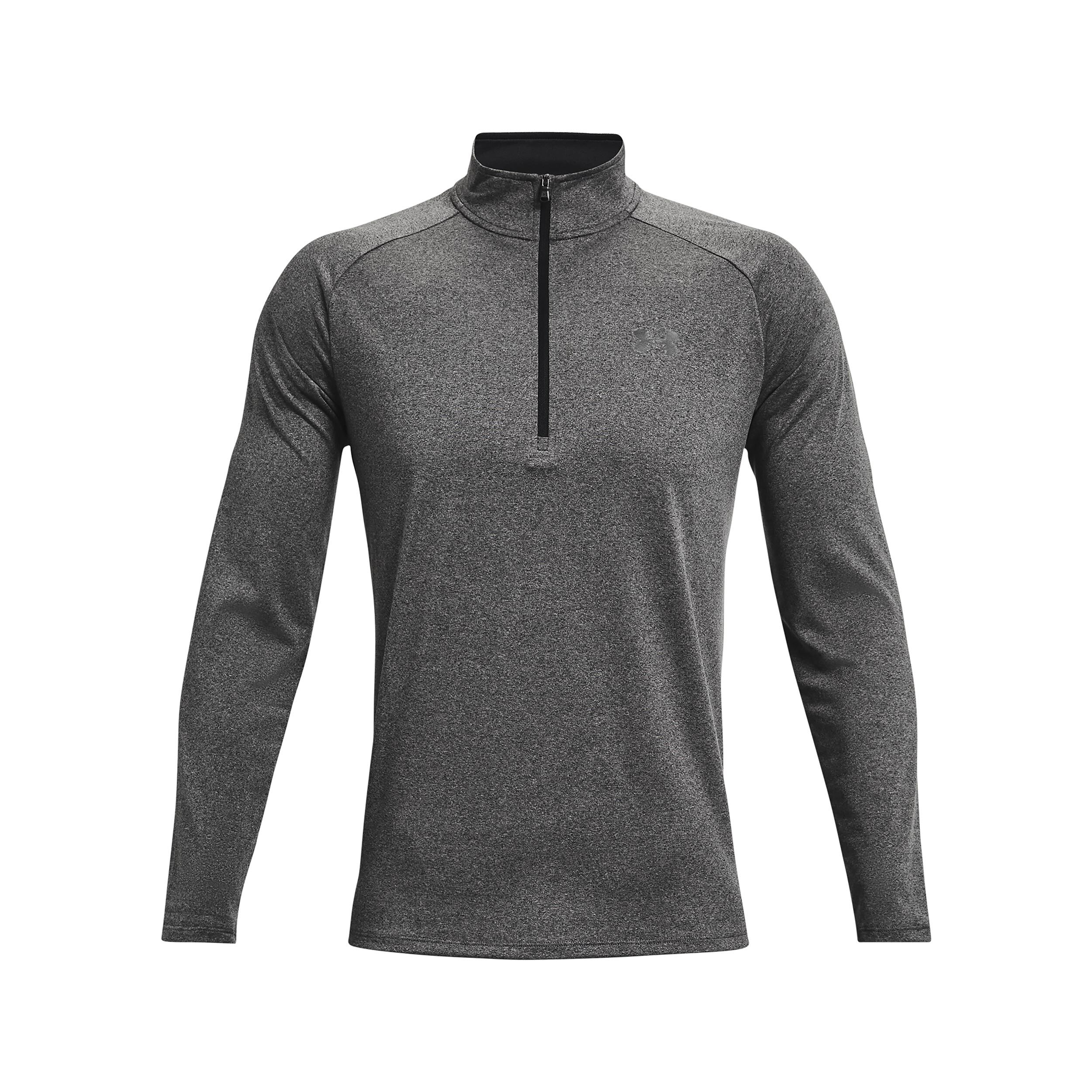 Under Armour Tech 2.0 1/2 Zip Haut Manches Longues Hommes - Gris Foncé