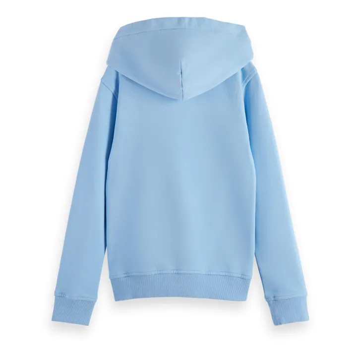 Scotch & Soda Sweat Capuche Logo | Bleu ciel