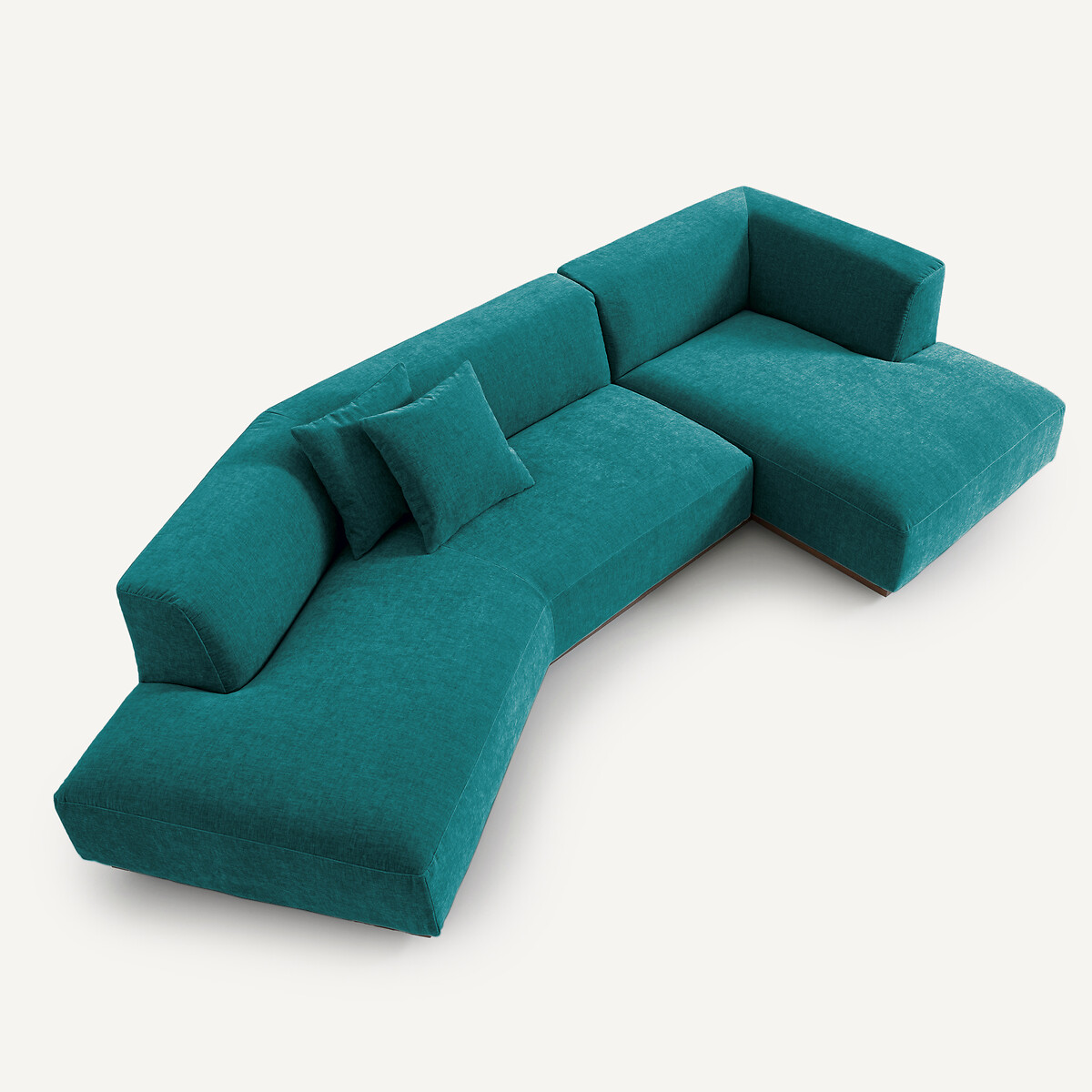 AM.PM<br>Sofá de canto direito em veludo chenille, Jacopo