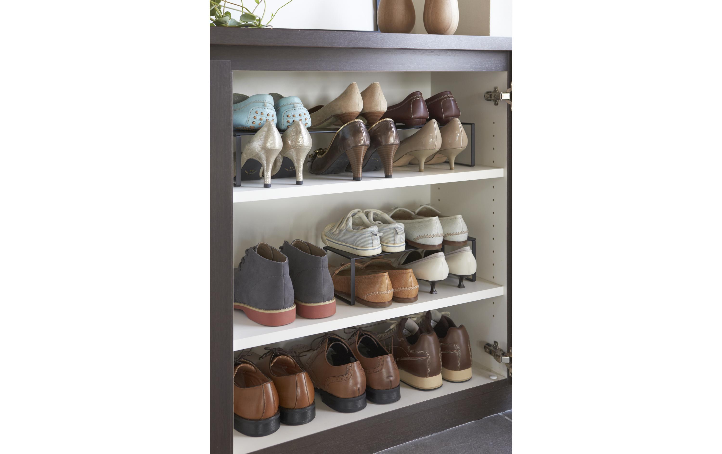 Schuhregal Frame Stahl, SchwarzAusziehbares Schuhregal