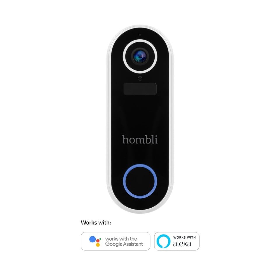 Hombli - Smart Doorbell 2 Promo Pack (Doorbell 2 + Chime 2) White - BUNDLE with 2x