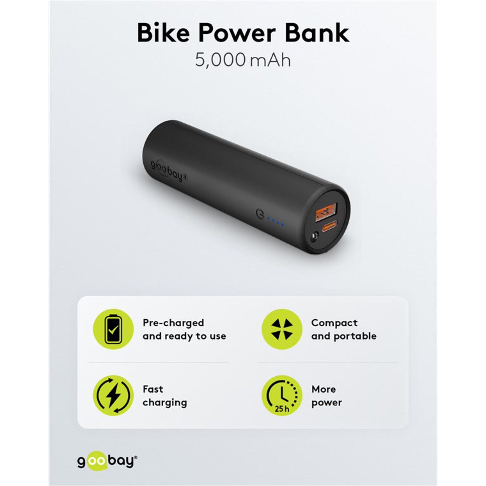 goobay Powerbank Bike-Powerbank 5.0