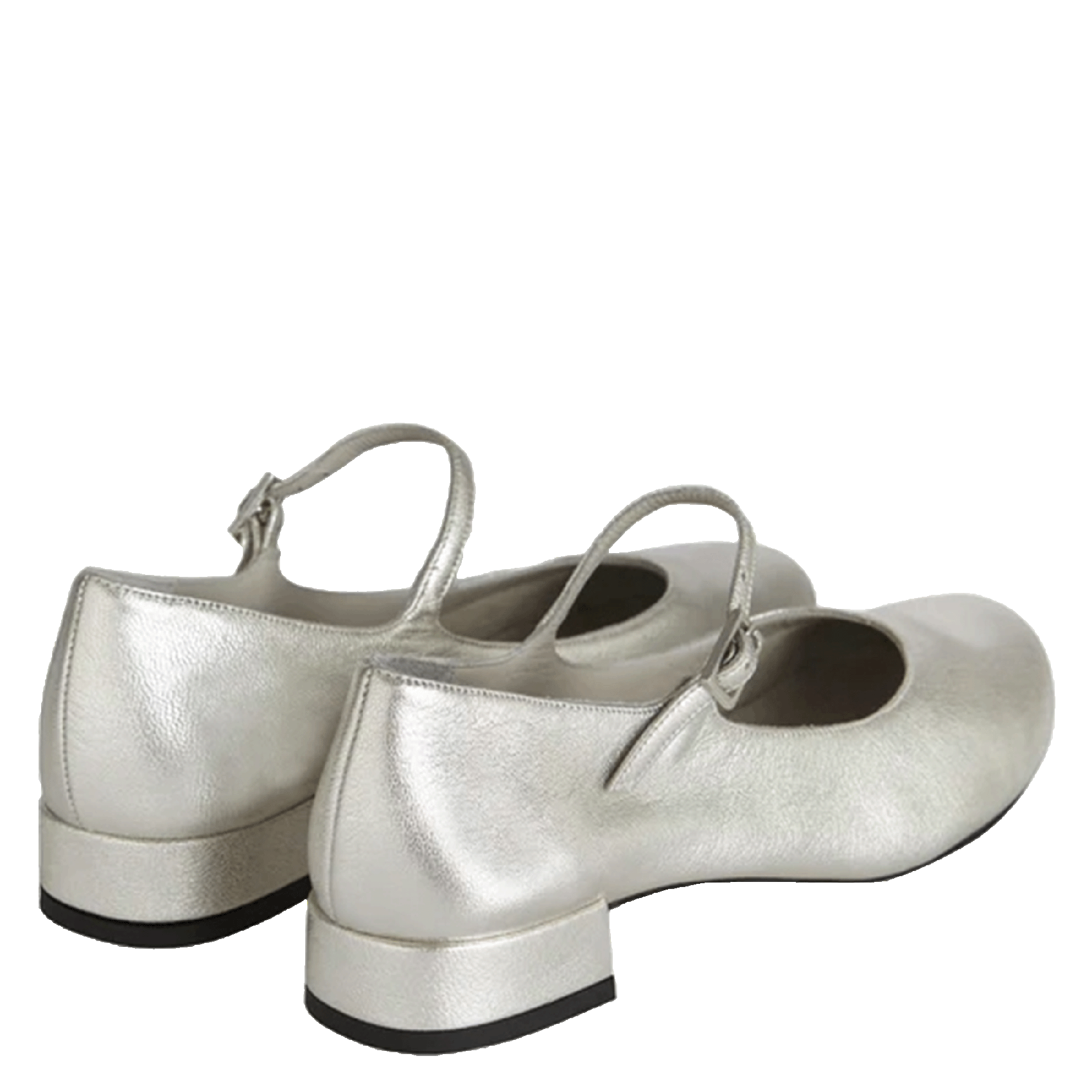 EMILIA - Ballerines en cuir | Argent