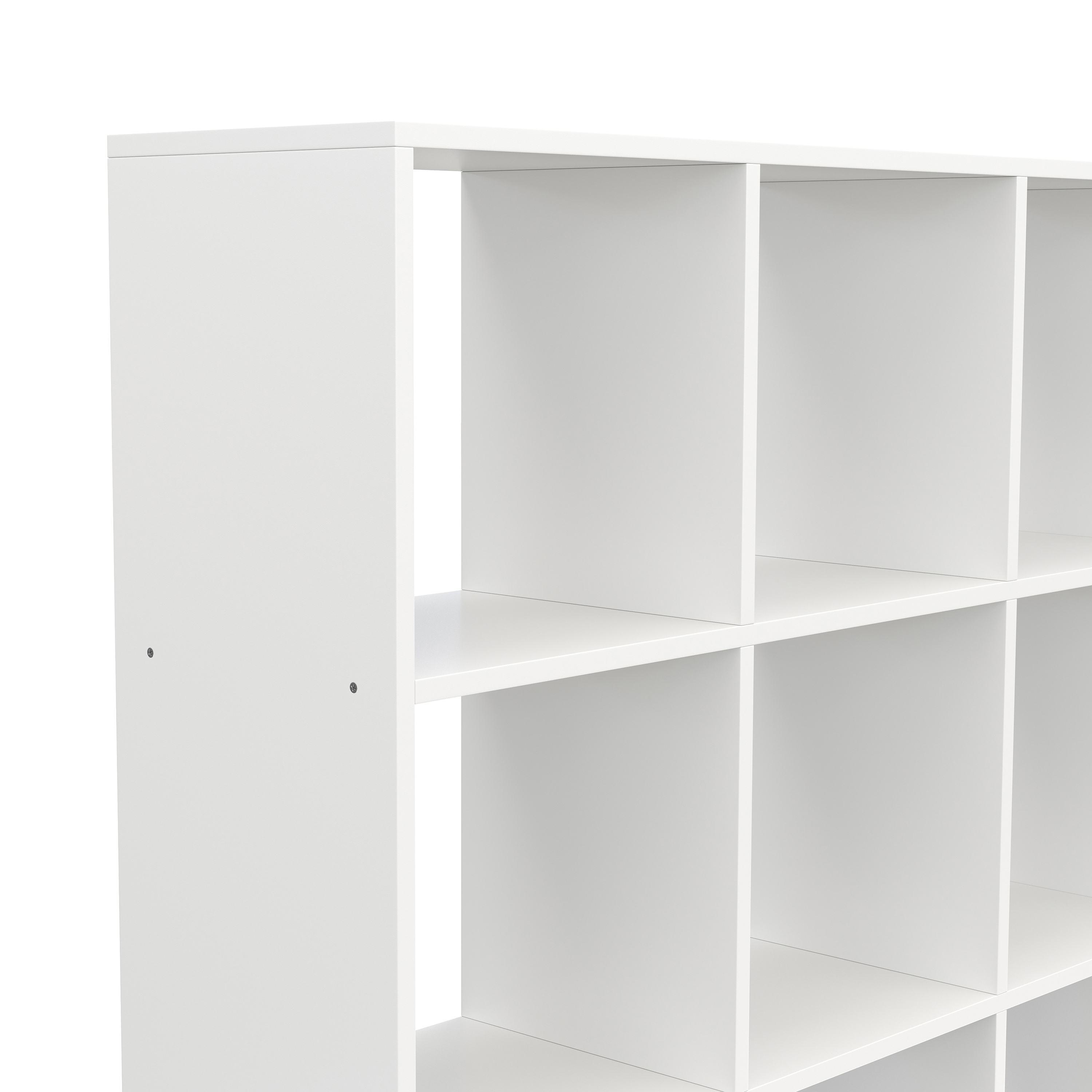 Bücherregal Raumteiler NOUR 9 Fächer 107 x 107 cm weiss