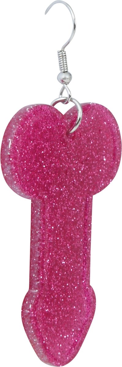 Penis Oorbellen Roze 5cm