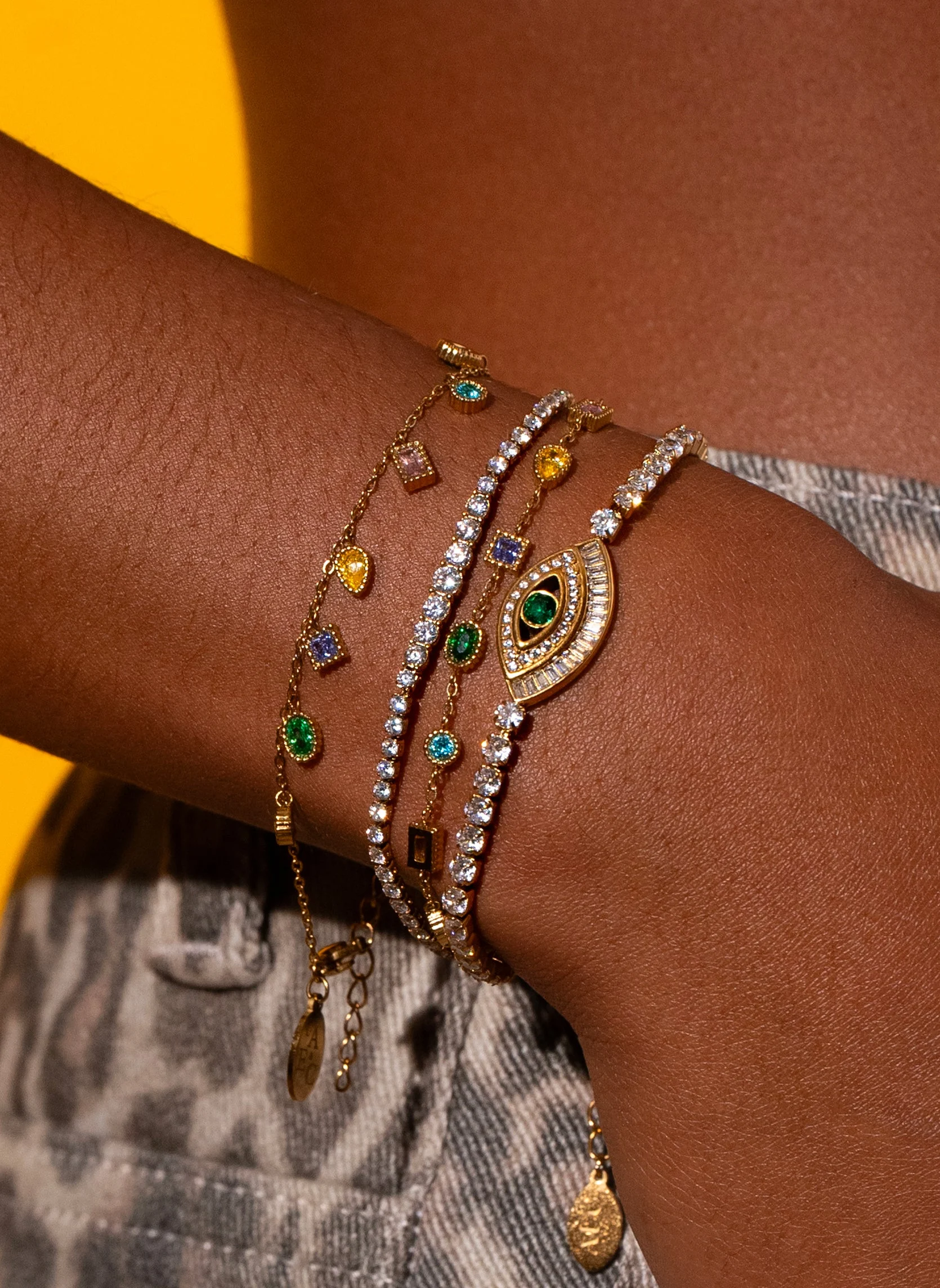 SIMBEL - Bracelet chaîne simbel | Bleu