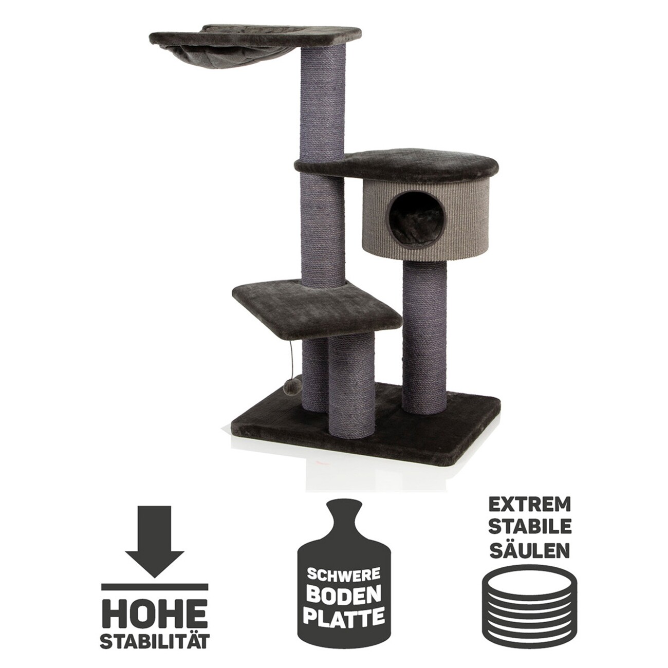 Canadian Cat Company Kratzbaum Coony 130 grau