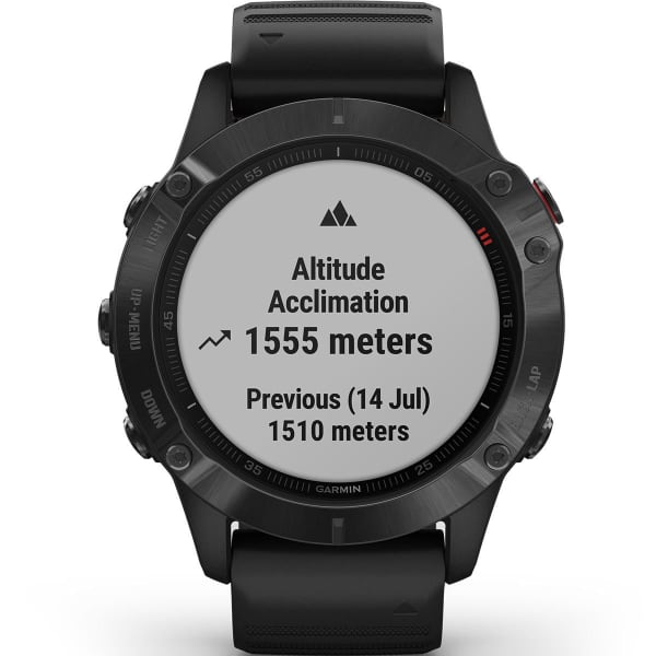 Montre cardio GPS GARMIN FENIX 6 PRO BAND BLACK W/BLACK