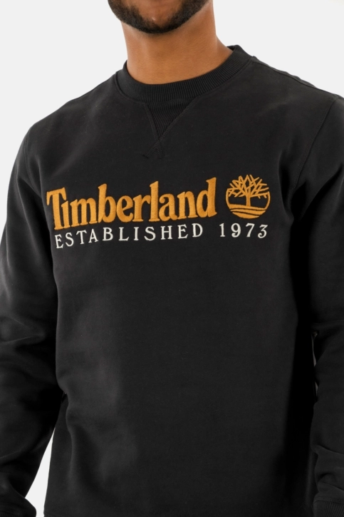 Sweat timberland brush bach crew neck 001 black