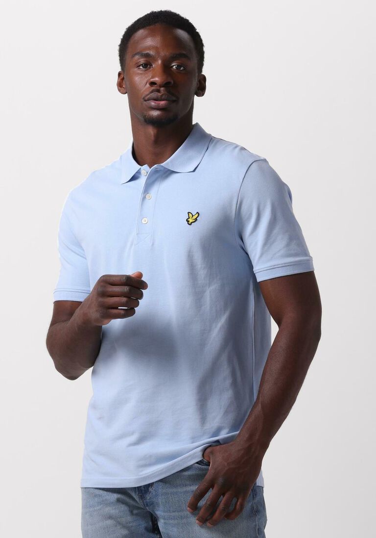 LYLE & SCOTT lichtblauwe lyle & scott polo plain polo