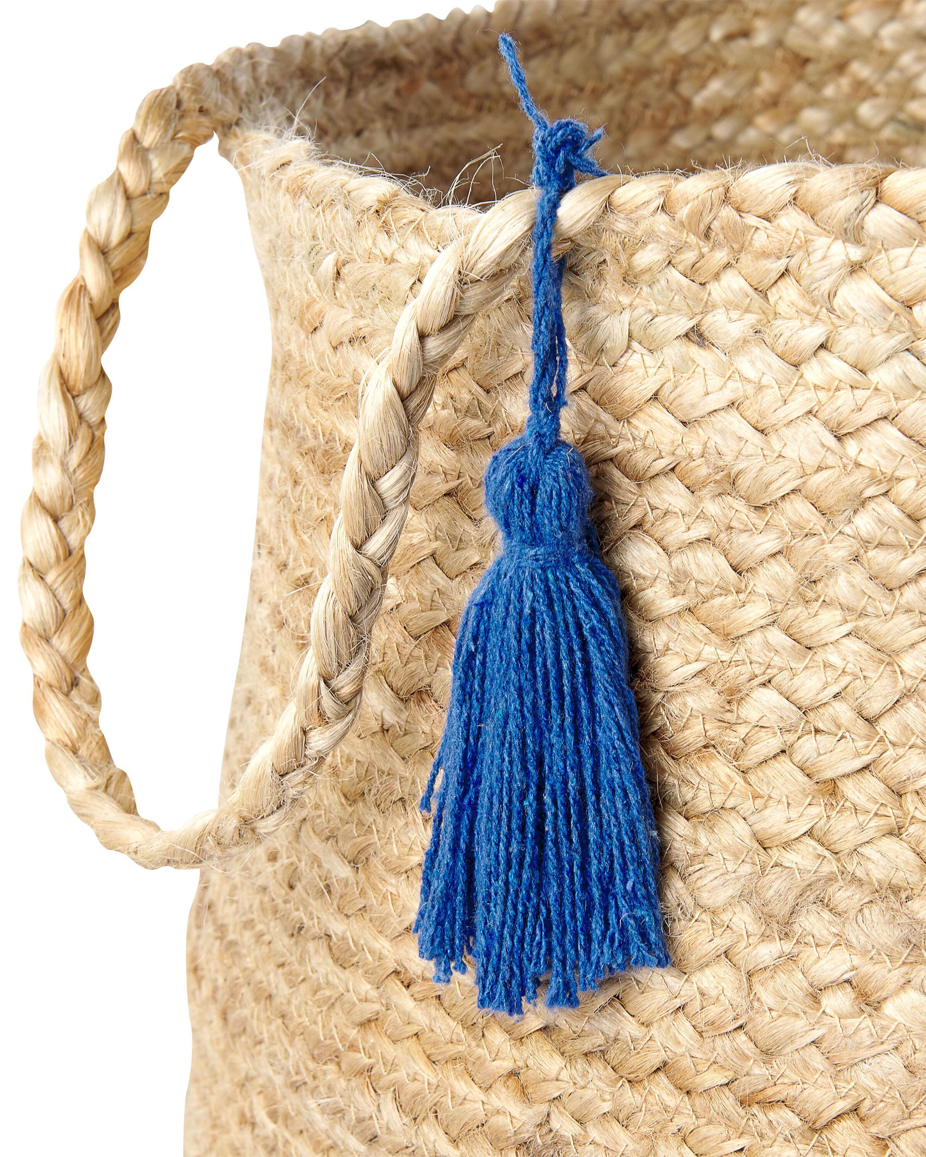 Set van 2 manden GAJAR Jute Marineblauw