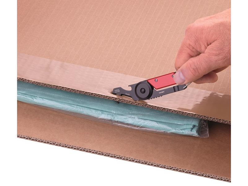 Troika Taschenmesser Toolinator 10 Funktionen Rot/Schwarz Taschenmesser mit Wechselbaren Werkzeugen