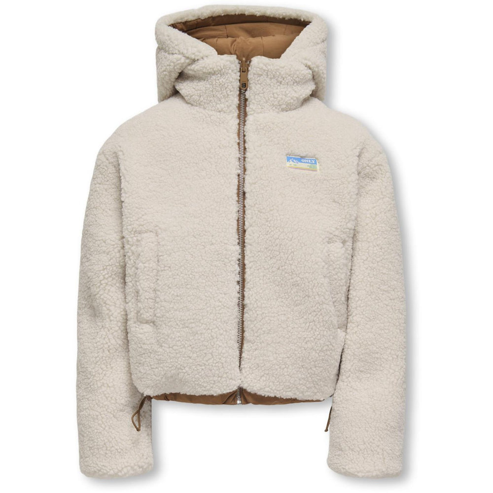 Køb kids ONLY Toasted Coconut Kogmaria Life Reversib Puffer Jakke Otw