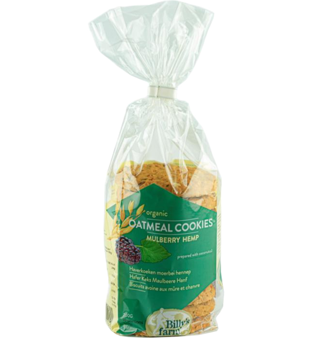 Billy’S Farm Haverkoekjes Met Moerbei En Hennep Bio (200 gr)