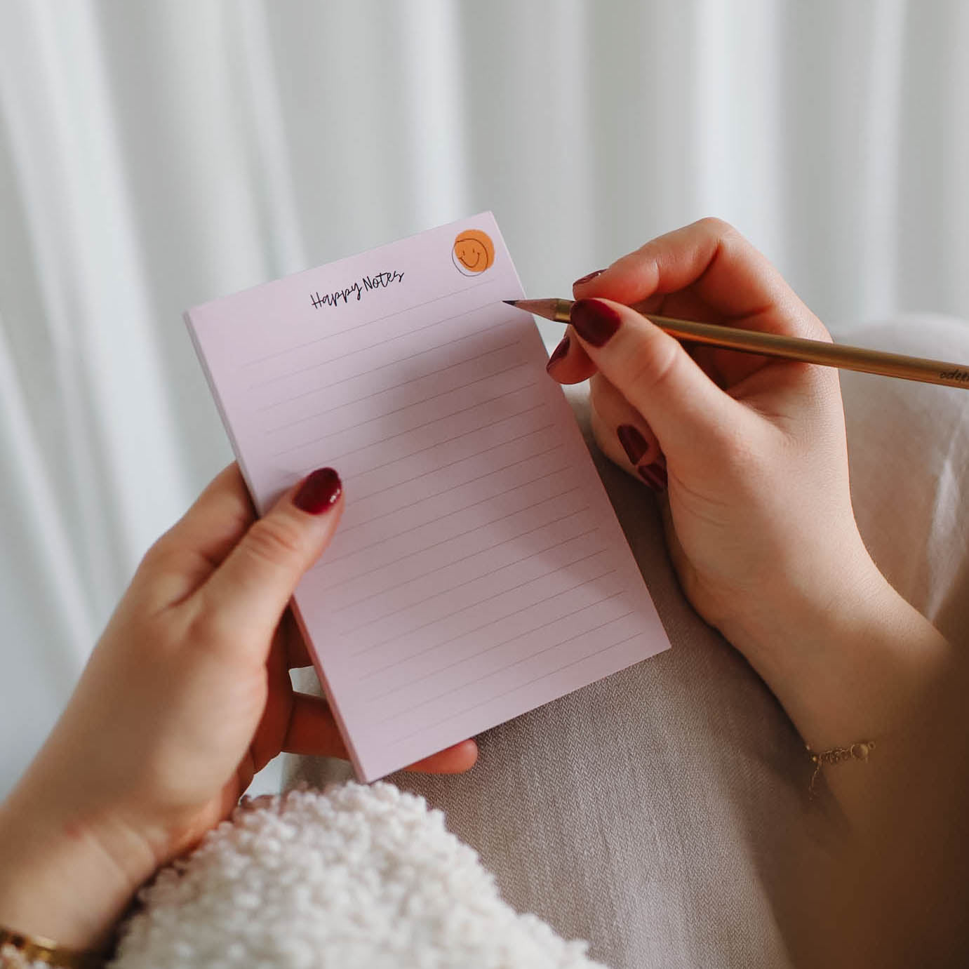Notizblock A6 „Happy Notes“
