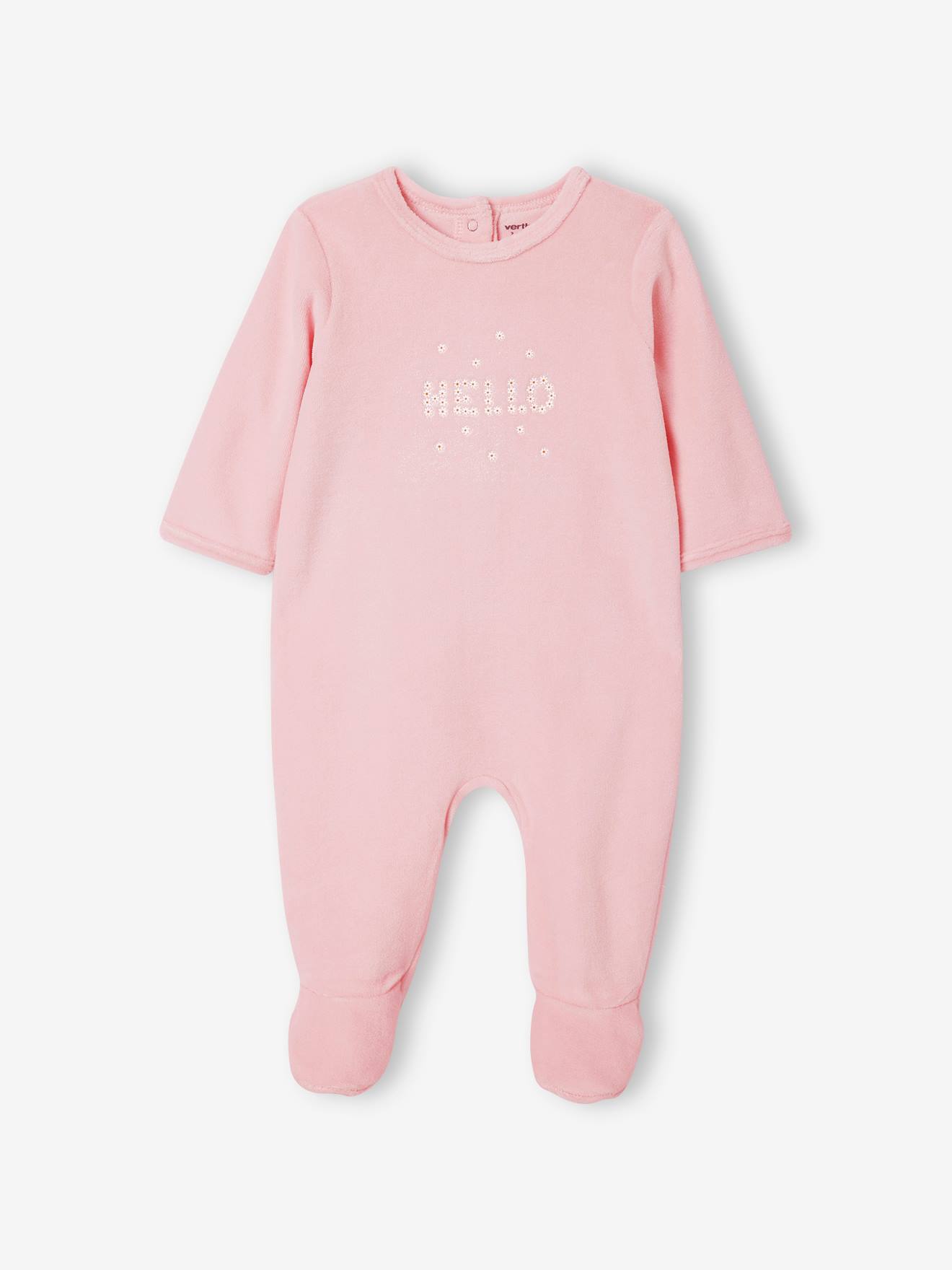 Conjunto de 3 macacões de veludo para bebês