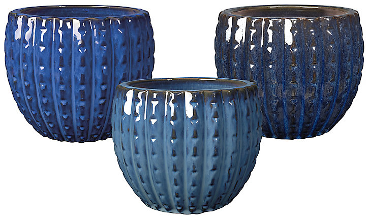 Pot rond terre cuite Deroma Majorelle ø37 x h.27,5 cm