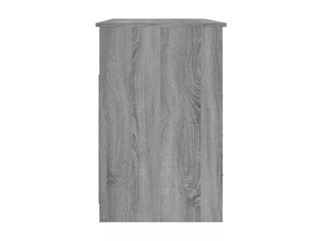 Bureau avec tiroirs Sonoma gris 102x50x76 cm Bois d'ingénierie