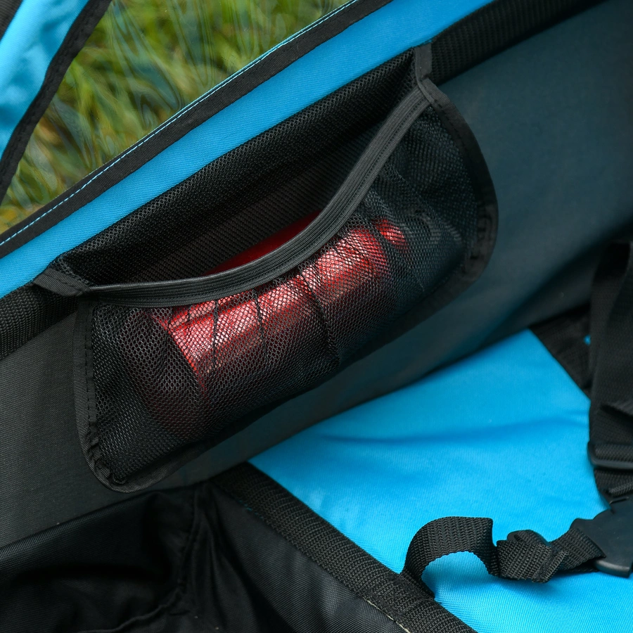 HOMCOM 3in1 Kinderwagen auch als Jogger und Fahrradanhänger blau