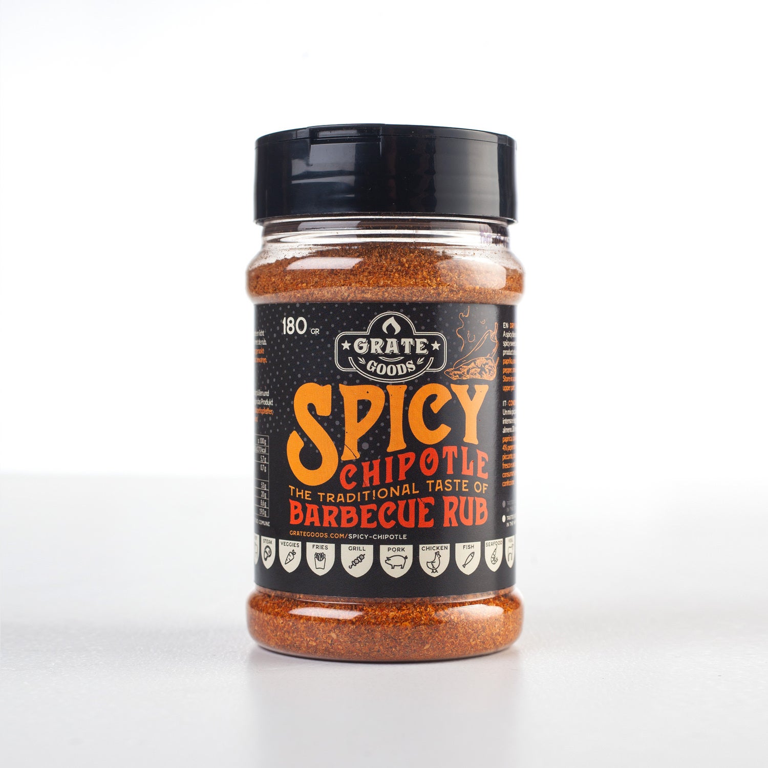 Grate Goods kruiden spicy chipotle BBQ rub 180 gr
